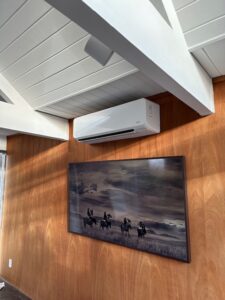 Ductless HVAC installed in Eichler home