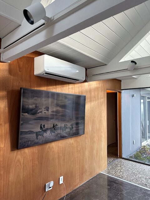 Ductless HVAC installed in Eichler home